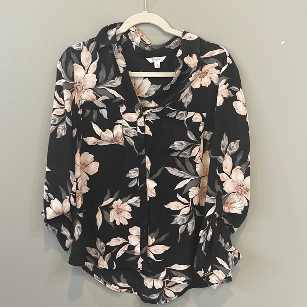 Nice dress button up top. Floral